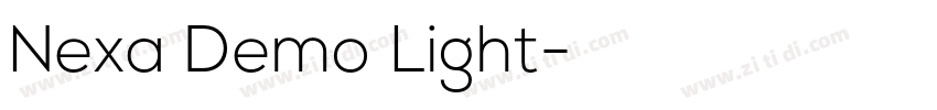 Nexa Demo Light字体转换